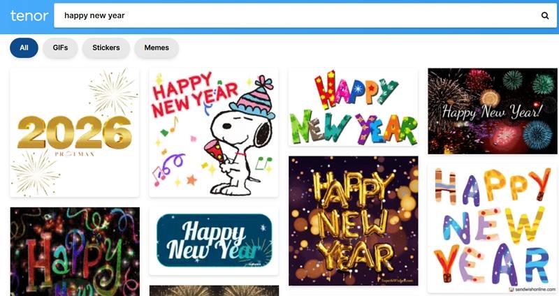 tenor happy new year gifs