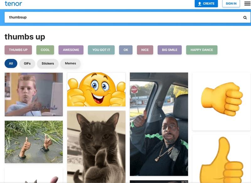 tenor thumbs up gifs