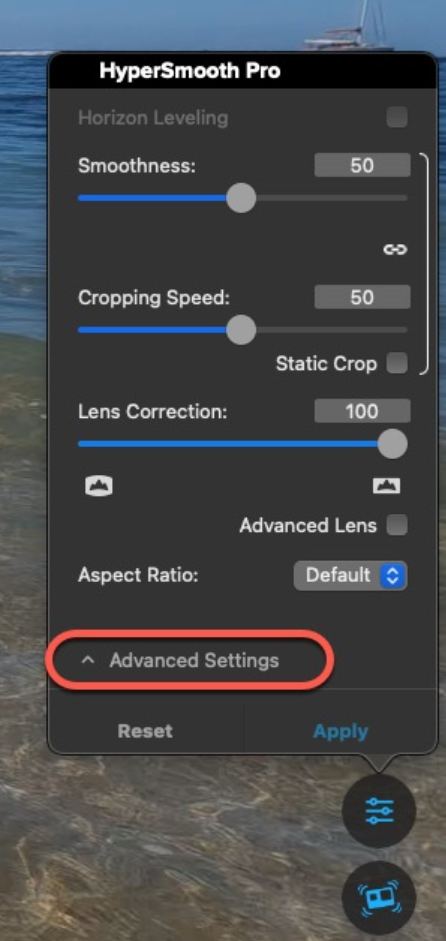 adjust settings