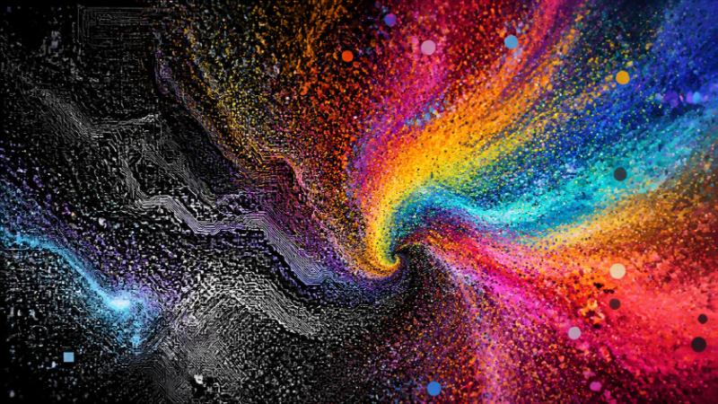 Abstract Noise and Generative Art Experimental Art image