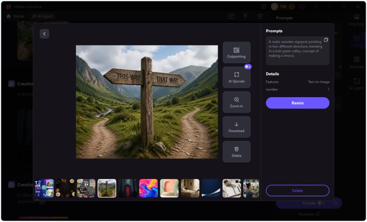 generate social media image