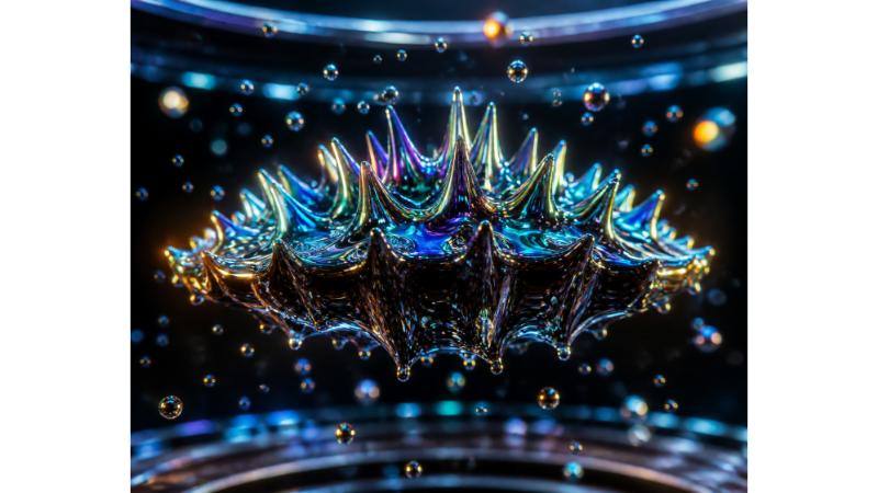 Fluid Dynamics and Liquid Metal Experimental Art image