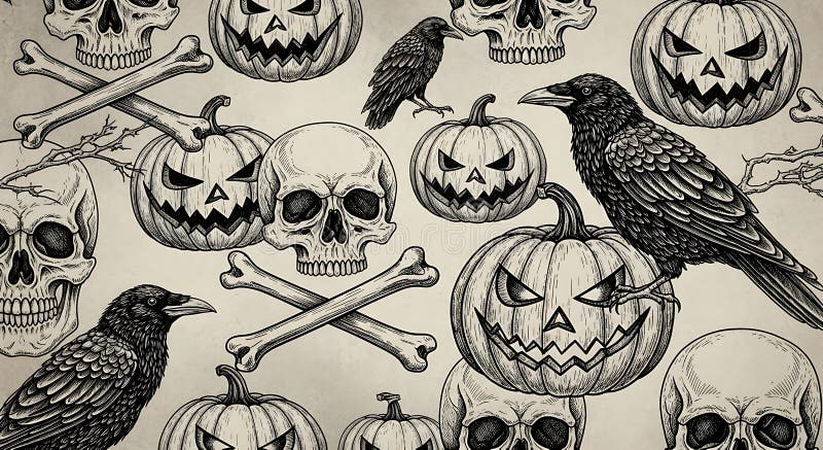 Ideias de capa vintage de Halloween para Facebook