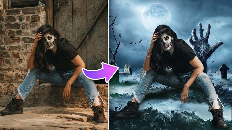 Halloween ai photo prompts