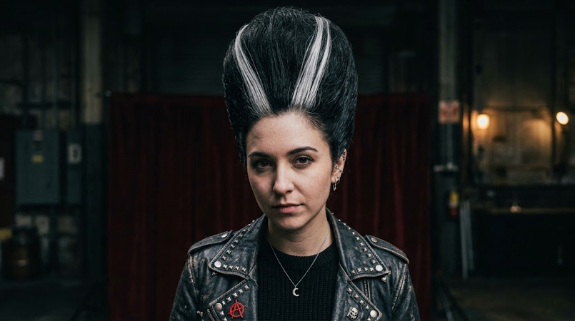 monster bride beehive halloween hairdos