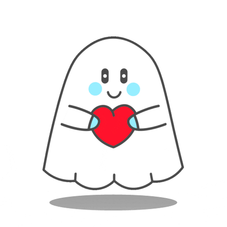 smiling floating spirit