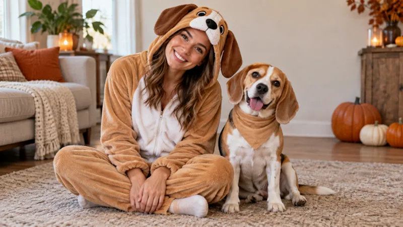 matching dog and human outfits
