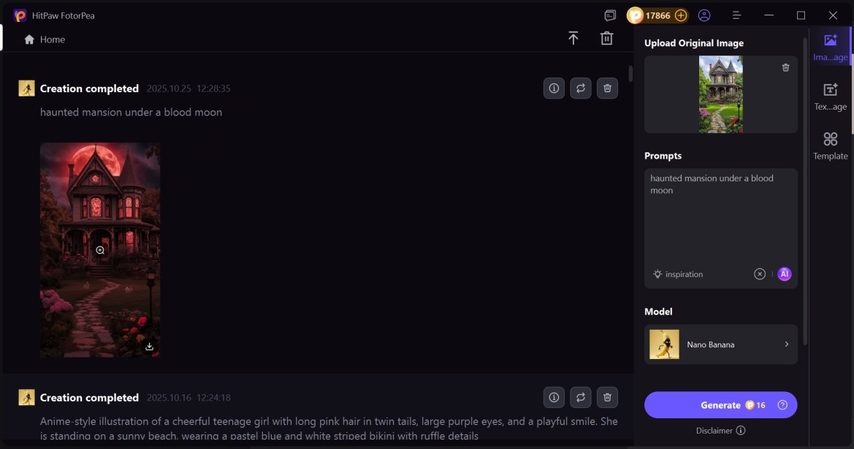 click on halloween ai image