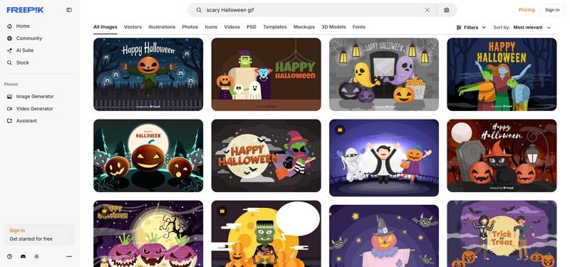 freepik scary halloween