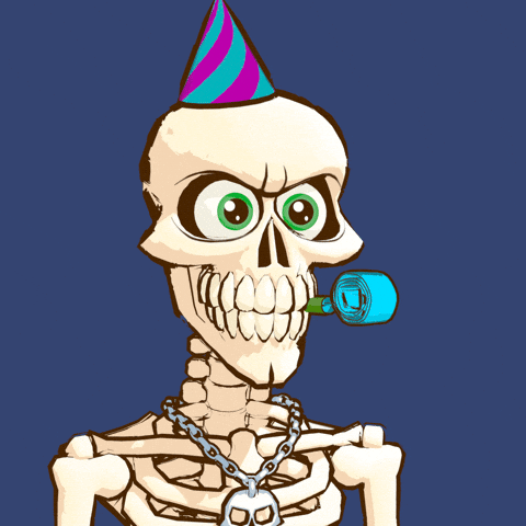 funny Halloween birthday gif