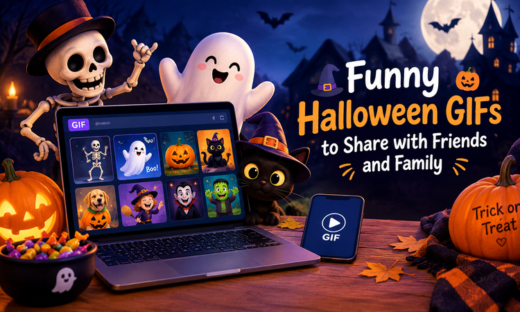 spooky animated Halloween reactions