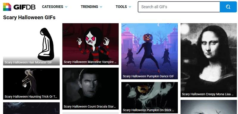gifdb scary halloween