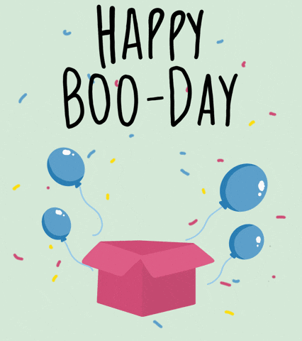 cute Halloween birthday gif