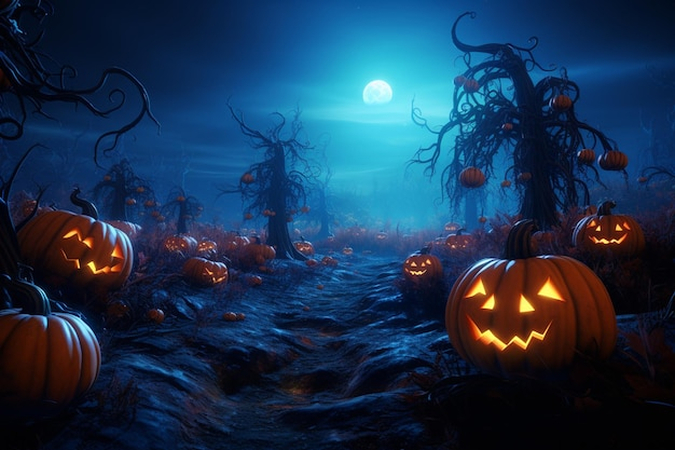 Imagem de capa de abóbora de Halloween para Facebook