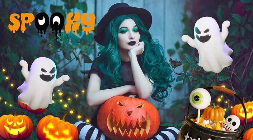 spooky portrait transformation