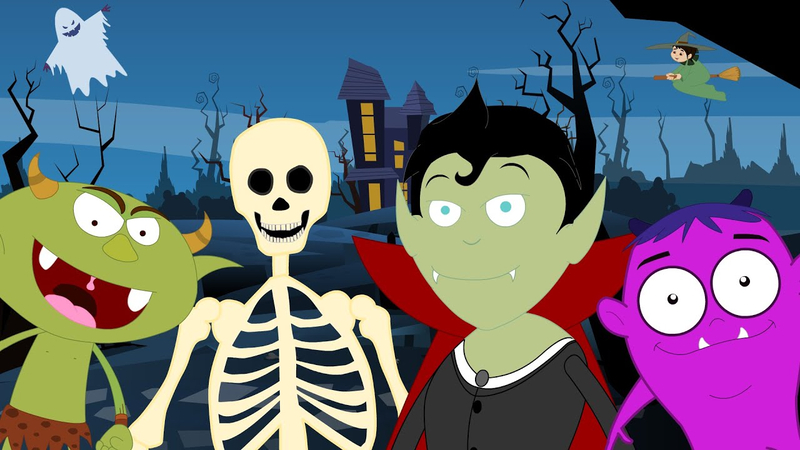 children singing halloween songs
