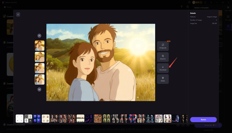 hit the download button