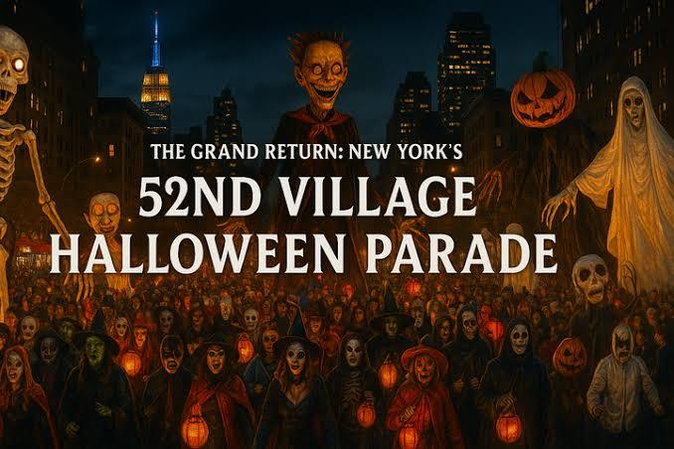 New York Halloween Parade route and crowds
