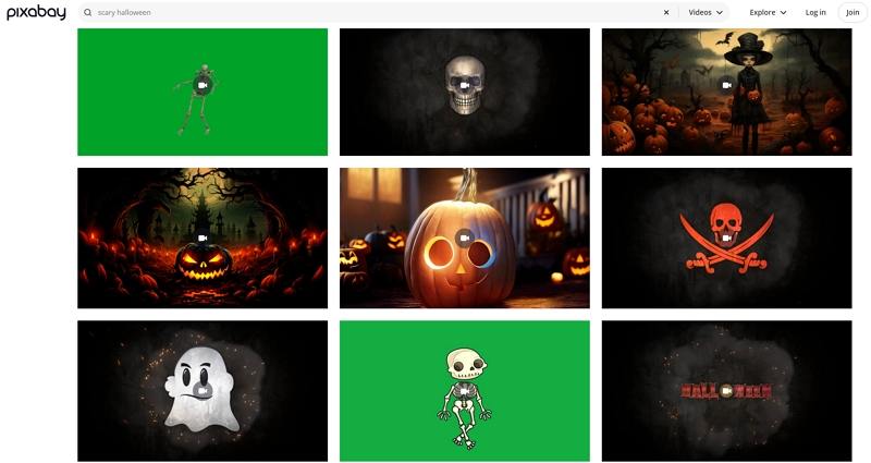 pixabay scariest halloween videos
