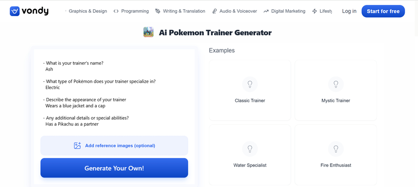pokemon card trainer maker