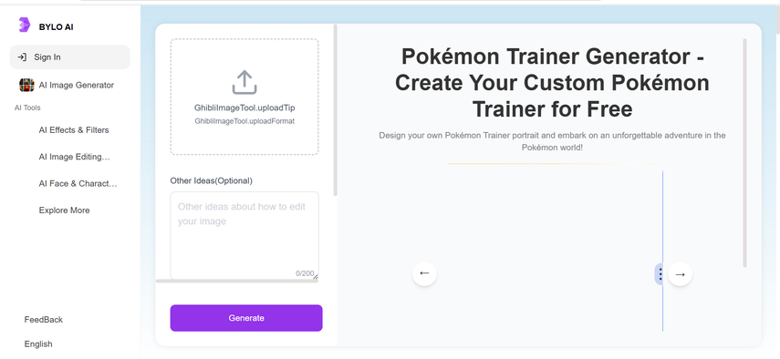pokemon trainer maker