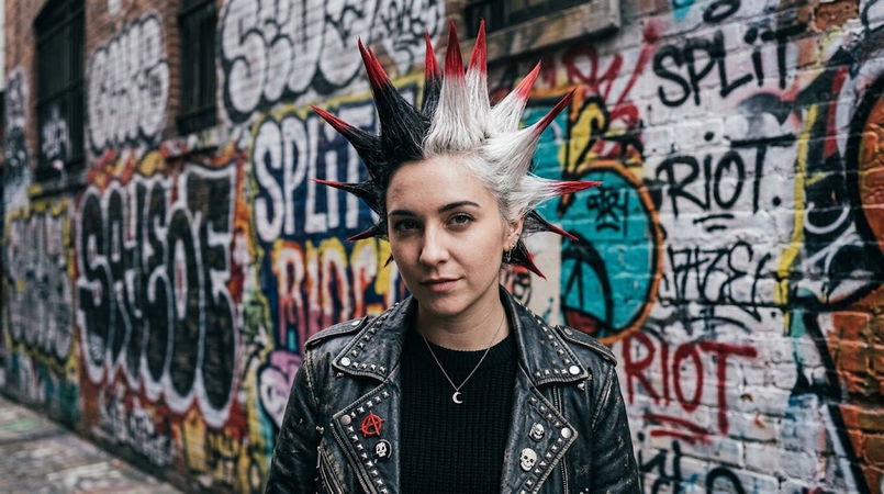 punk faux hawk hairstyles halloween