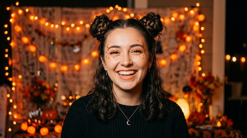 space buns hairstyle for halloween