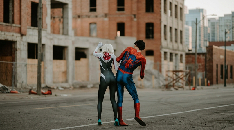 spider superhero couple