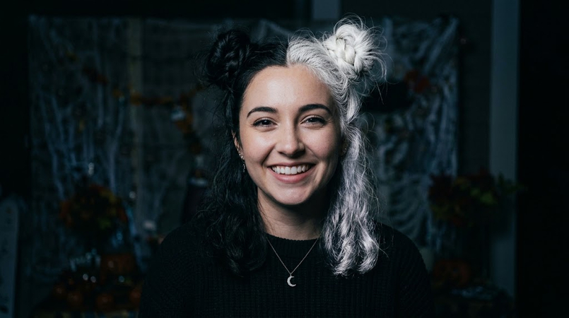 split dye hair for halloween