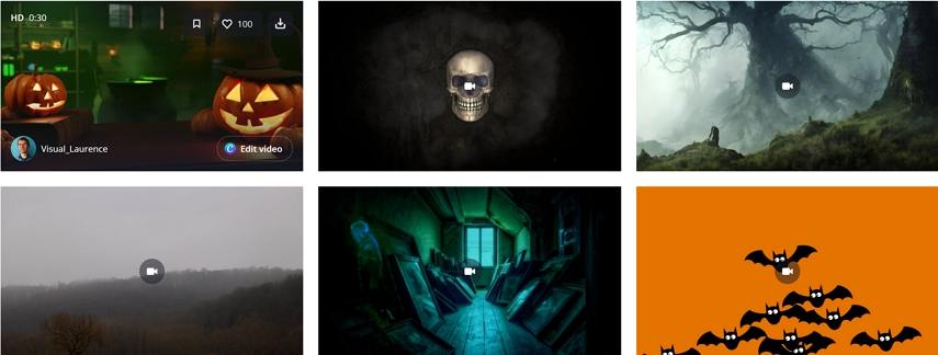 spooky Halloween video download