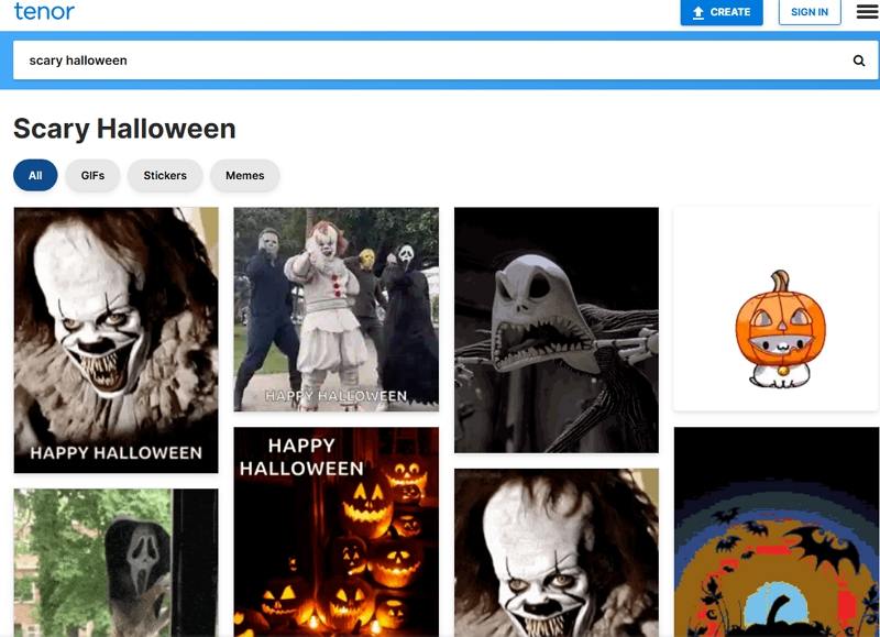 tenor scary halloween