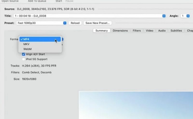 handbrake for mac convert video