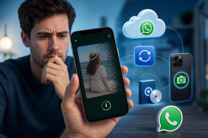 how to view one time whatapp photo again