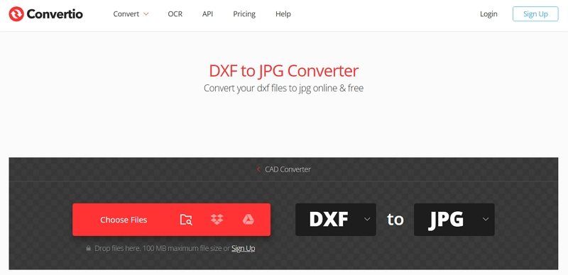 dxf to jpg online