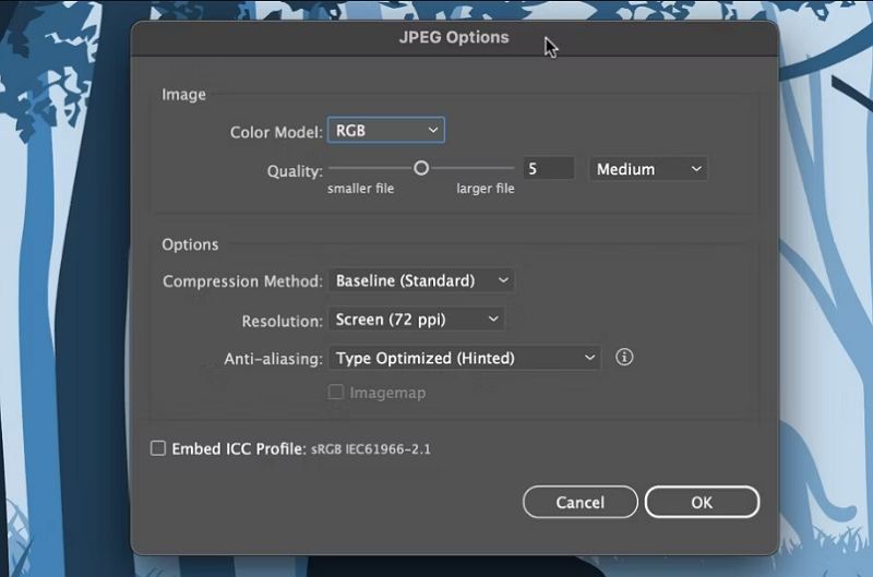 how to save an illustrator file as a png
