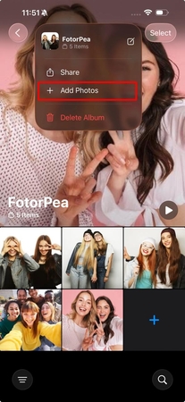 add images in collection