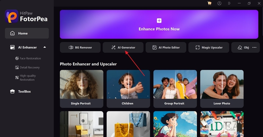 access ai generator fotorpea