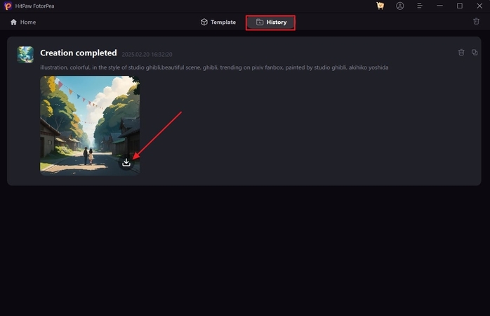 download generated results fotorpea
