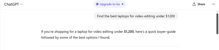 chatgpt for shopping