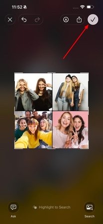 crop screenshot collage