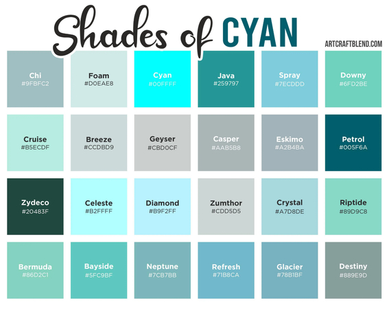 dark cyan color in graphic