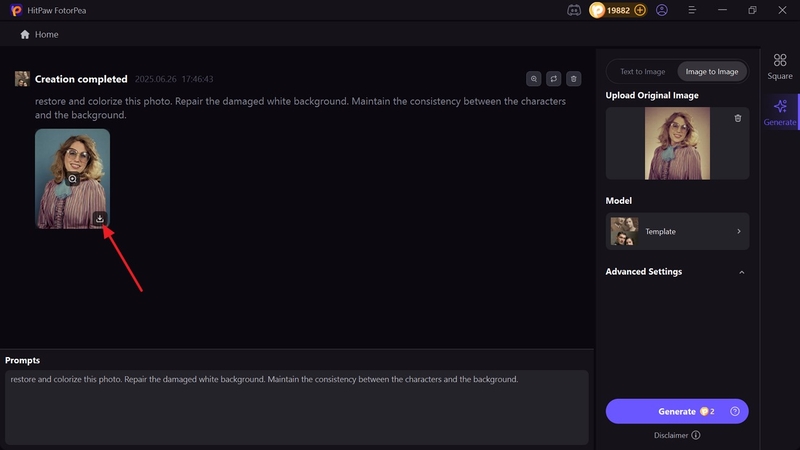 export generated results