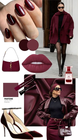 dress color burgundy