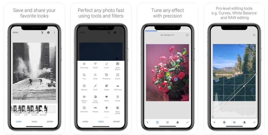 snapseed earbud photography