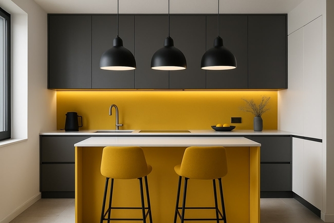 grey yellow and white mixture
