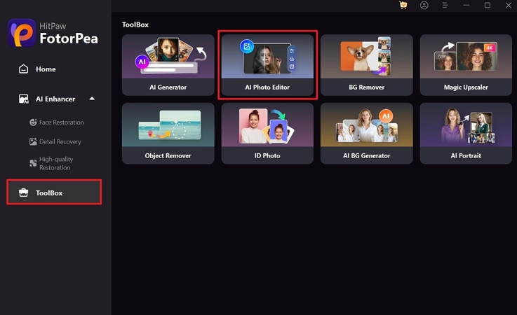navigate to ai photo editor
