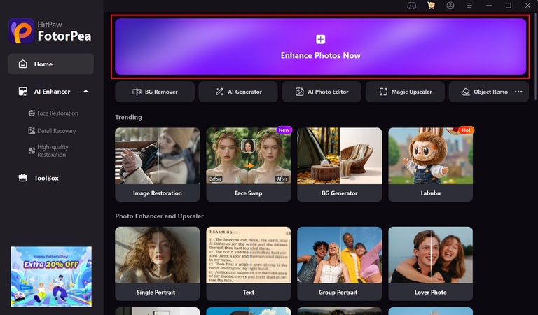 launch fotorpea ai image enhancer tool