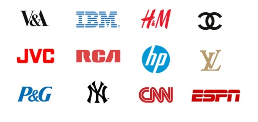 various types of logo lettermark
