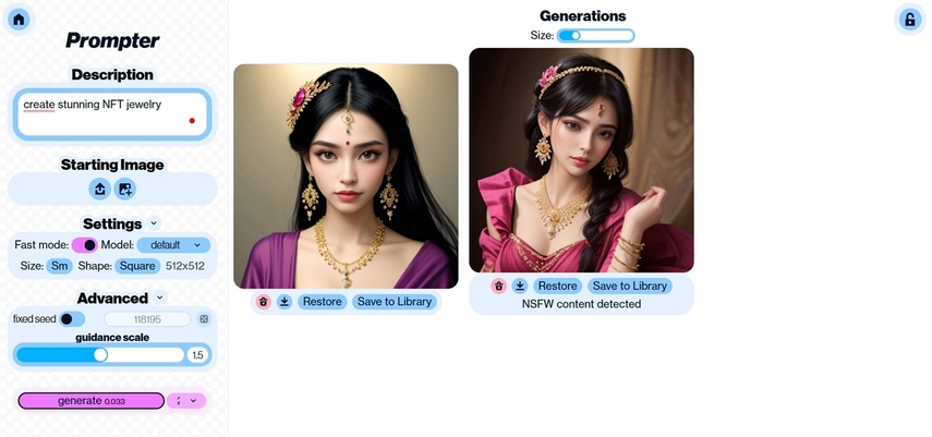 artbreeder nft jewelry platform