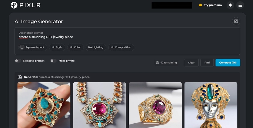 pixlr nft jewelry platform